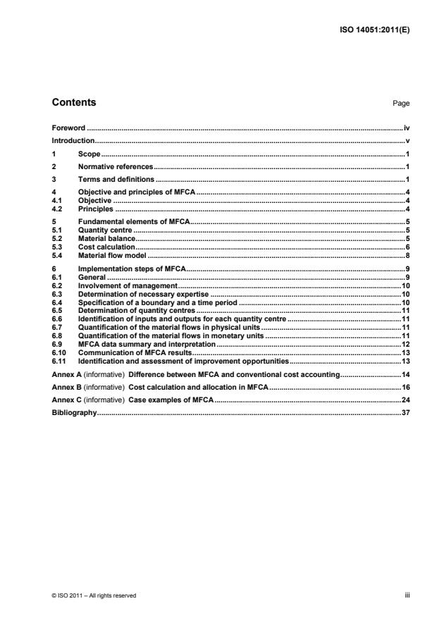 ISO 14051:2011 - Environmental management -- Material flow cost accounting -- General framework