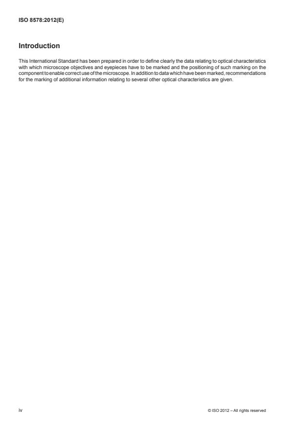 ISO 8578:2012 ISO 8578:2012 - Microscopes -- Marking of objectives and eyepieces - Page 4 preview