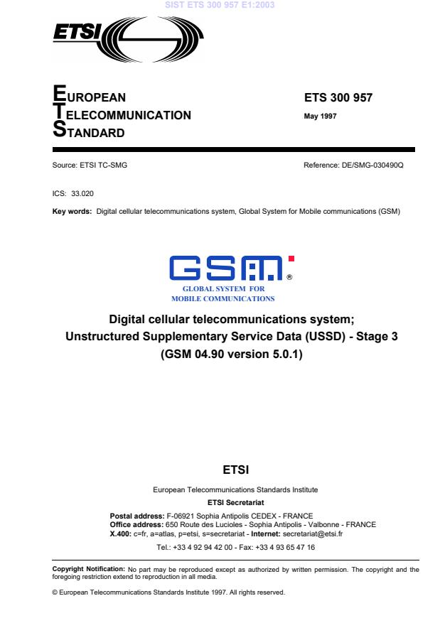 ETS 300 957 E1:2003