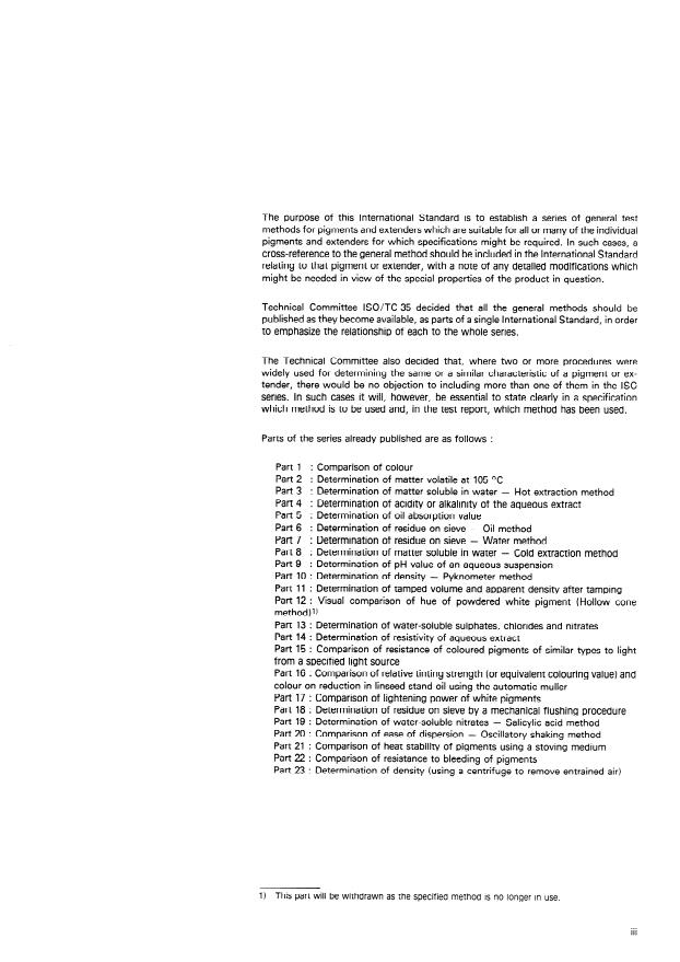 ISO 787-23:1979 - General methods of test for pigments and extenders