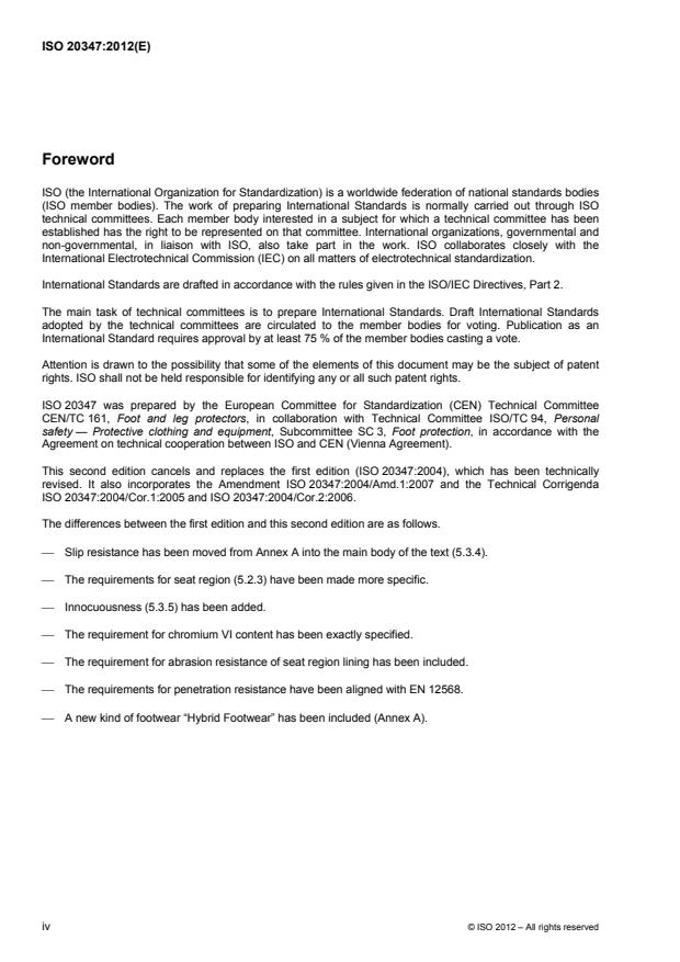 ISO 20347:2012 ISO 20347:2012 - Personal protective equipment -- Occupational footwear - Page 4 preview