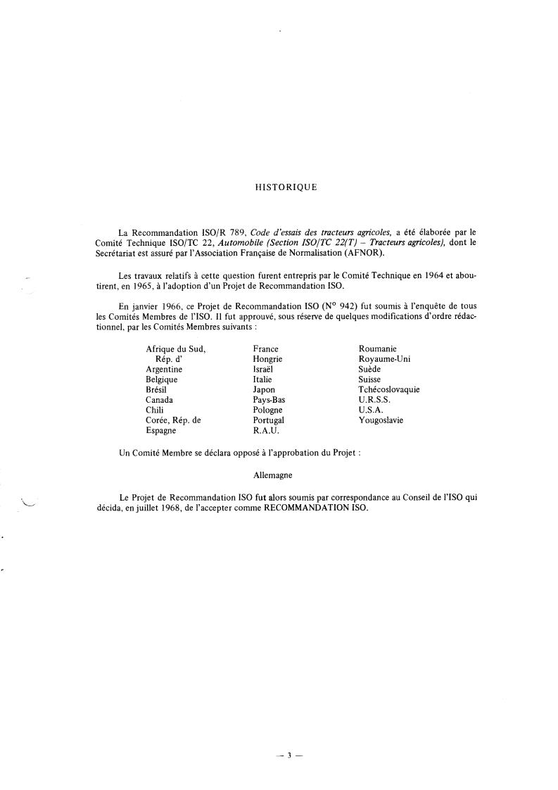 ISO/R 789:1968 - Withdrawal of ISO/R 789-1968
Released:7/1/1968
