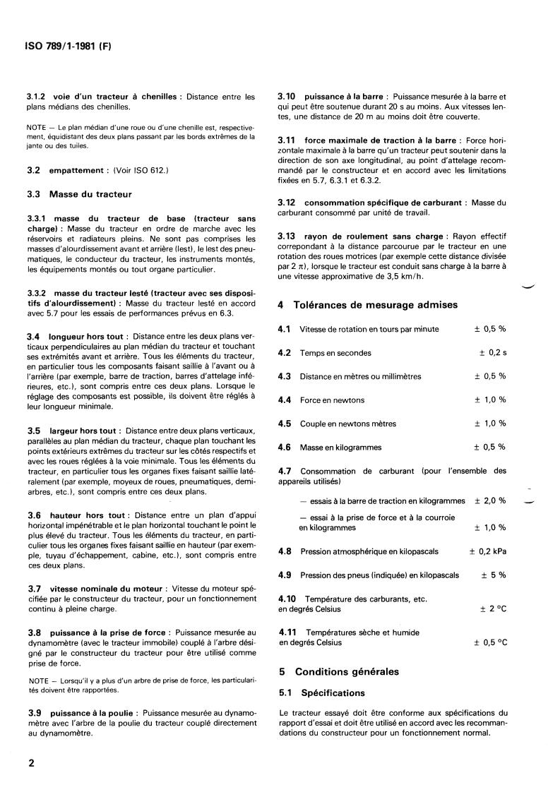 ISO 789-1:1981 ISO 789-1:1981 - Agricultural tractors — Test procedures — Part 1: Power tests
Released:7/1/1981 - Page 4 preview