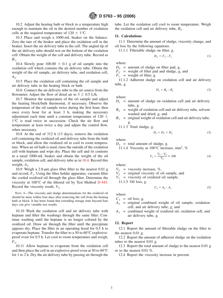 ASTM D5763-95(2006) - Standard Test Method for Oxidation and Thermal Stability Characteristics of Gear Oils Using Universal Glassware