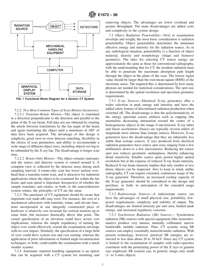 ASTM E1672-06 - Standard Guide for Computed Tomography (CT) System Selection