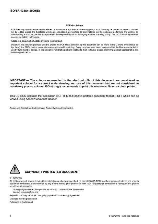ISO/TR 13154:2009 ISO/TR 13154:2009 - Medical electrical equipment -- Deployment, implementation and operational guidelines for identifying febrile humans using a screening thermograph - Page 2 preview