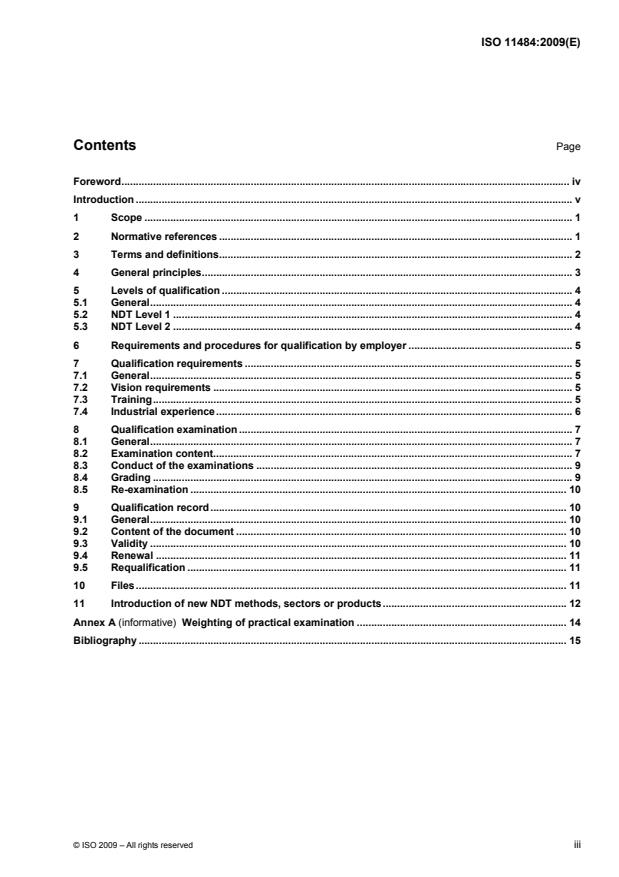 ISO 11484:2009 - Steel products -- Employer's qualification system for non-destructive testing (NDT) personnel