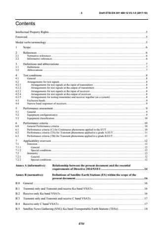 ETSI EN 301 489-12 V3.1.0 (2017-10) - Electromagnetic compatibility and Radio spectrum Matters (ERM); ElectroMagnetic Compatibility (EMC) standard for radio equipment and services; Part 12: Specific conditions for Very Small Aperture Terminal, Satellite Interactive Earth Stations operated in the frequency ranges between 4 GHz and 30 GHz in the Fixed Satellite Service (FSS) Harmonised Standard for electromagnetic compatibility