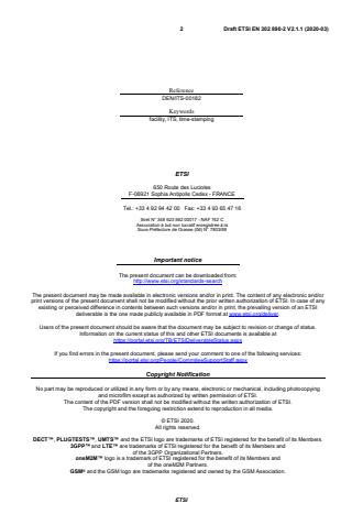 SIST EN 302 890-2 V2.1.1:2020 ETSI EN 302 890-2 V2.1.1 (2020-03) - Intelligent Transport Systems (ITS); Facilities Layer function; Part 2: Position and Time management (PoTi); Release 2 - Page 2 preview