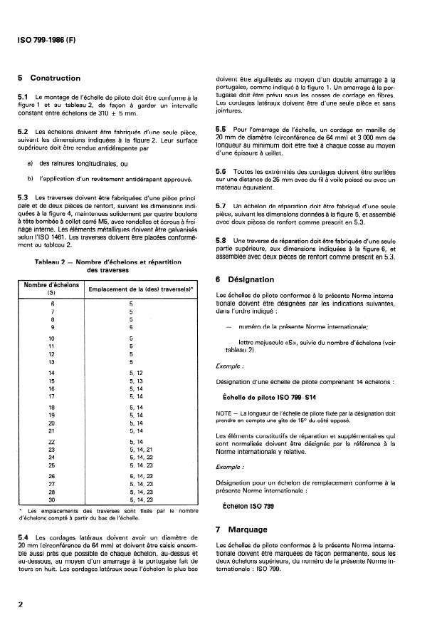 ISO 799:1986 ISO 799:1986 - Construction navale -- Échelles de pilote - Page 4 preview