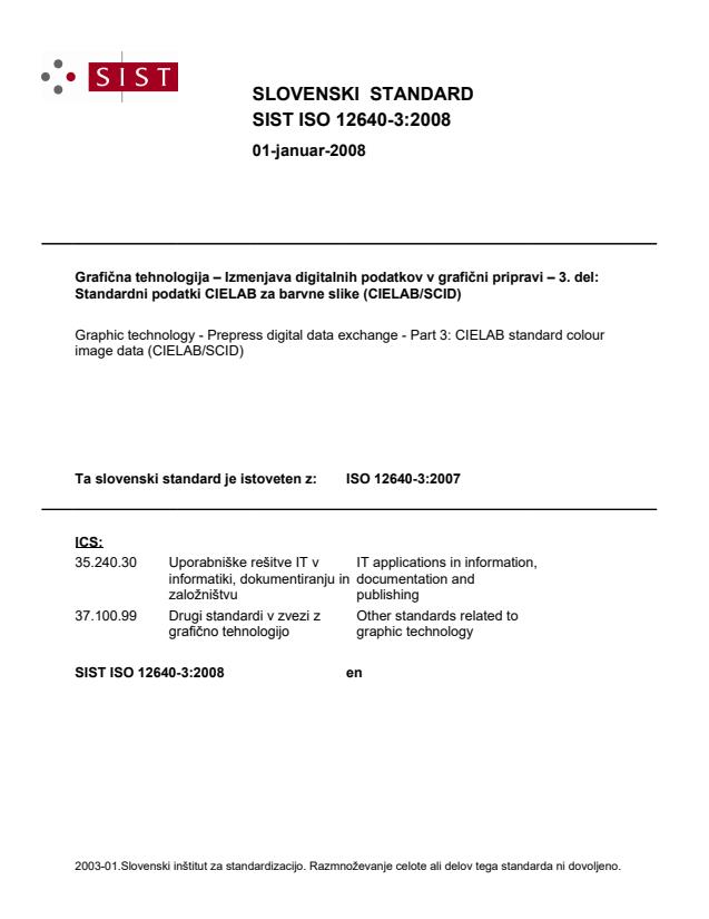 SIST ISO 12640-3:2008 - BARVE!