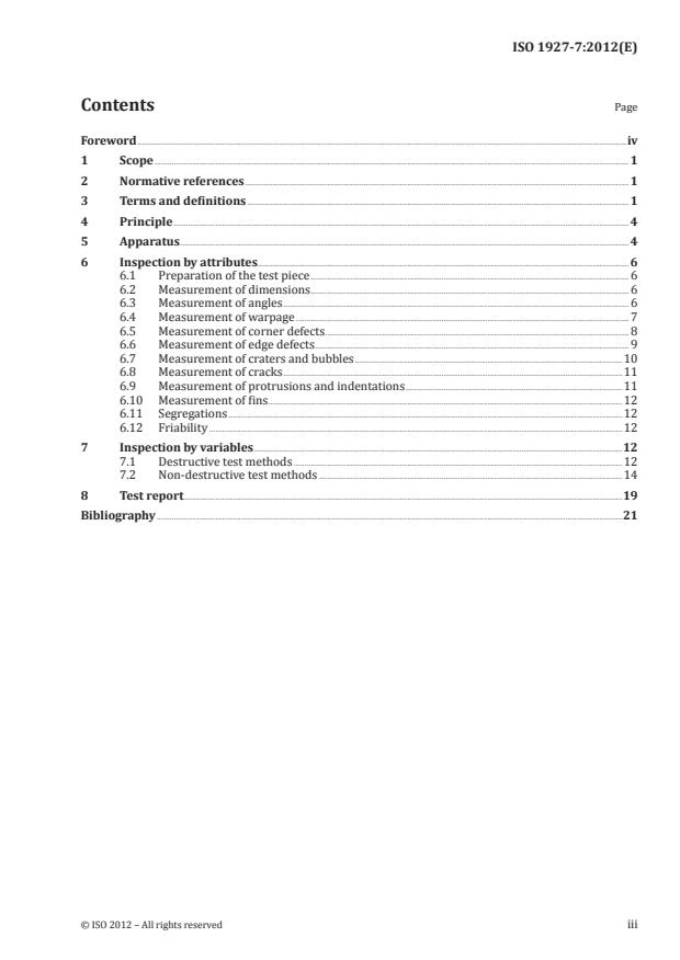 ISO 1927-7:2012 - Monolithic (unshaped) refractory products