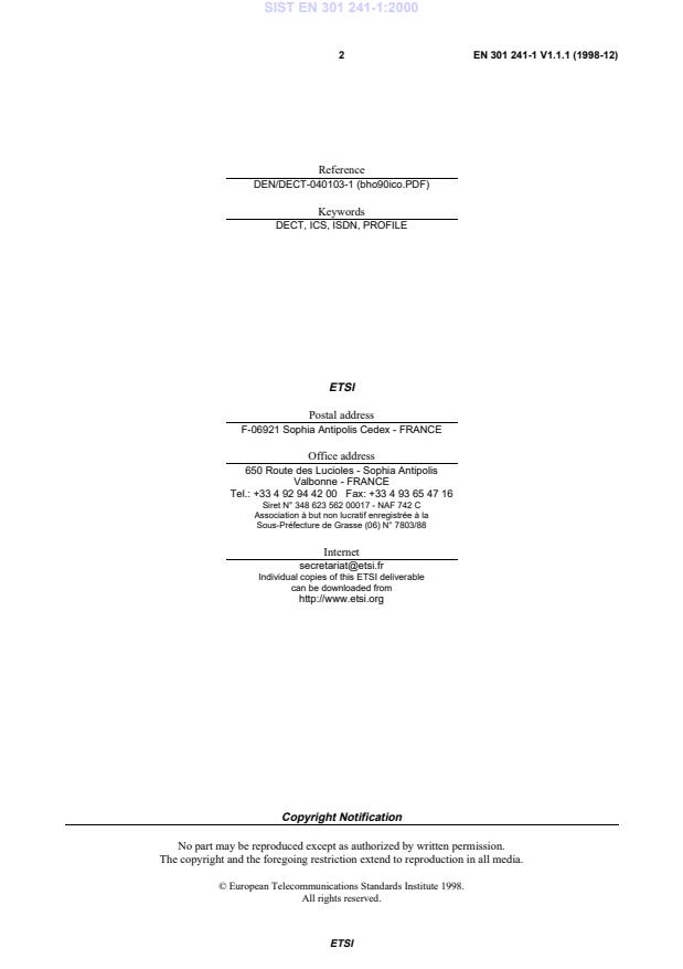 SIST EN 301 241-1:2000 SIST EN 301 241-1:2000 - Page 4 preview