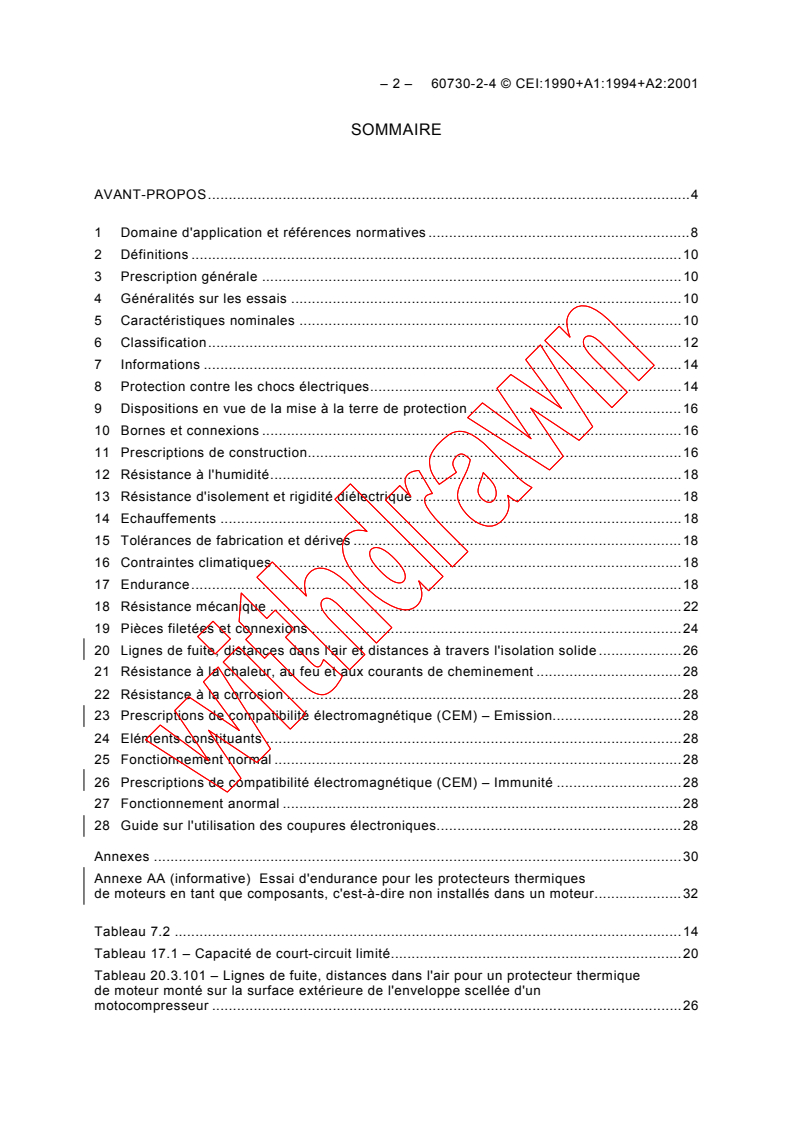 IEC 60730-2-4:1990 IEC 60730-2-4:1990+AMD1:1994+AMD2:2001 CSV - Automatic electrical controls for household and similar use - Part 2: Particular requirements for thermal motor protectors for motor-compressors of hermetic and semi-hermetic type
Released:1/9/2002
Isbn:2831861101 - Page 4 preview