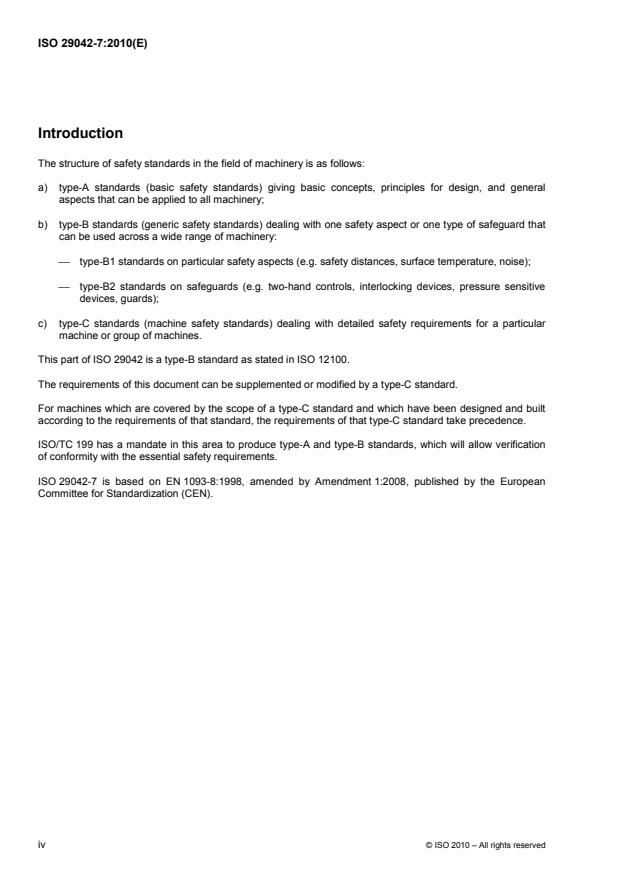 ISO 29042-7:2010 ISO 29042-7:2010 - Safety of machinery -- Evaluation of the emission of airborne hazardous substances - Page 4 preview