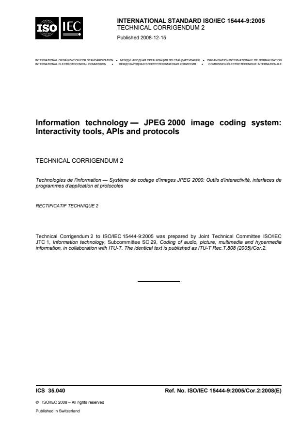 ISO/IEC 15444-9:2005/Cor 2:2008
