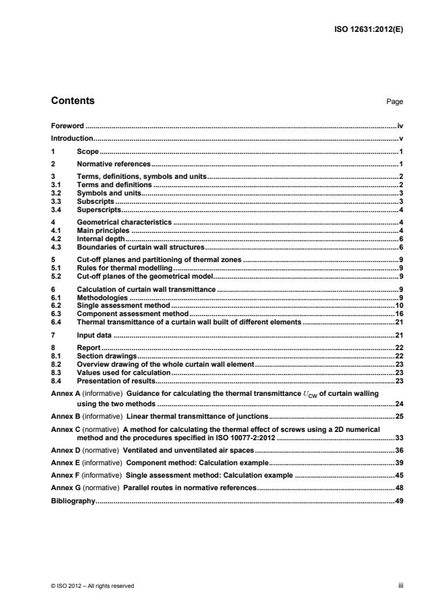ISO 12631:2012 - Thermal performance of curtain walling -- Calculation of thermal transmittance