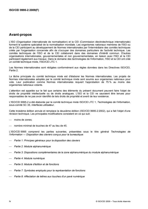 SIST ISO/IEC 9995-2:2010 ISO/IEC 9995-2:2009 - Technologies de l'information -- Disposition des claviers conçus pour la bureautique - Page 4 preview