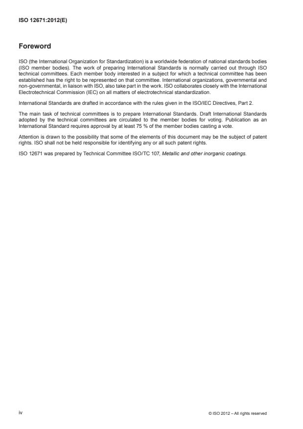 ISO 12671:2012 ISO 12671:2012 - Thermal spraying - Thermally sprayed coatings - Symbolic representation on drawings - Page 4 preview