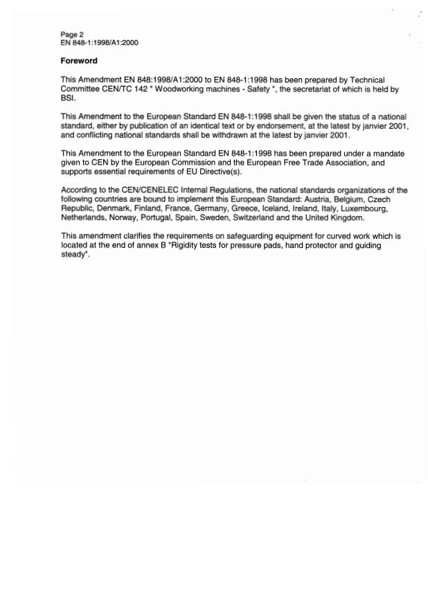 EN 848-1:1998/A1:2000 EN 848-1:2000/A1:2000 - Page 4 preview