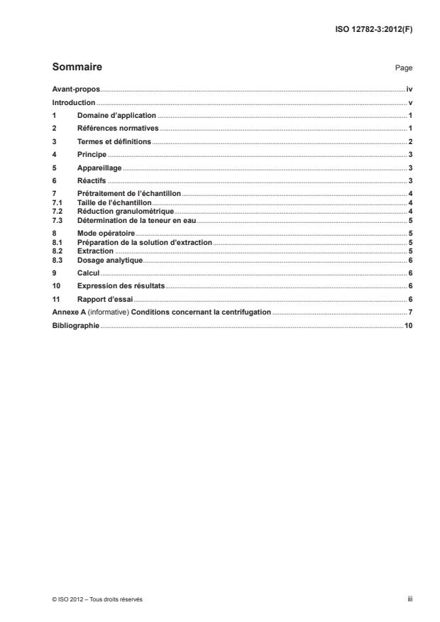 ISO 12782-3:2012 - Qualité du sol -- Parametres pour la modélisation géochimique de la lixiviation et de la spéciation des constituants des sols et des matériaux
