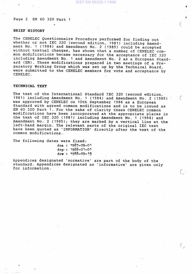 EN 60320-1:1987/A11:1994 EN 60320-1:1996 - Page 4 preview