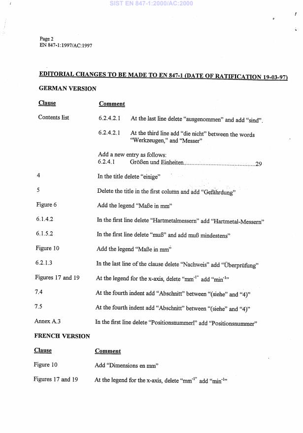 EN 847-1:1997/AC:1997 EN 847-1:2000/AC:2000 - Page 4 preview