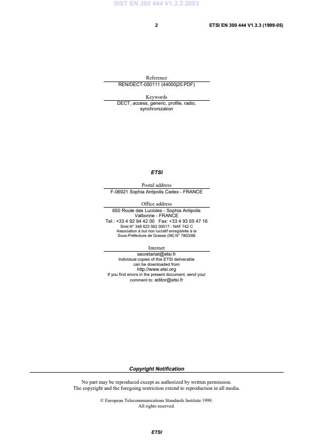 SIST EN 300 444 V1.3.3:2003 SIST EN 300 444 V1.3.3:2003 - Page 4 preview