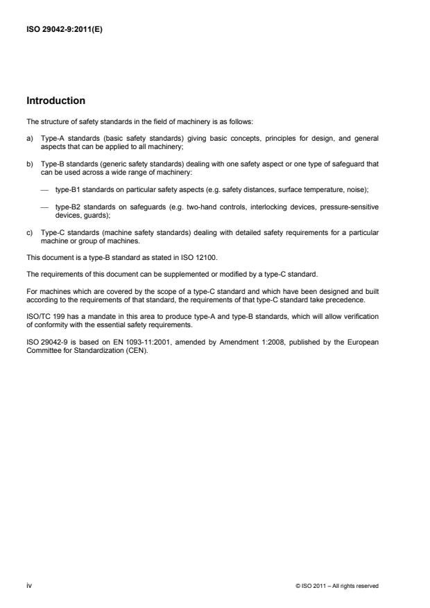 ISO 29042-9:2011 ISO 29042-9:2011 - Safety of machinery -- Evaluation of the emission of airborne hazardous substances - Page 4 preview