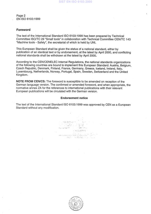 EN ISO 6103:1999 EN ISO 6103:2000 - Page 4 preview