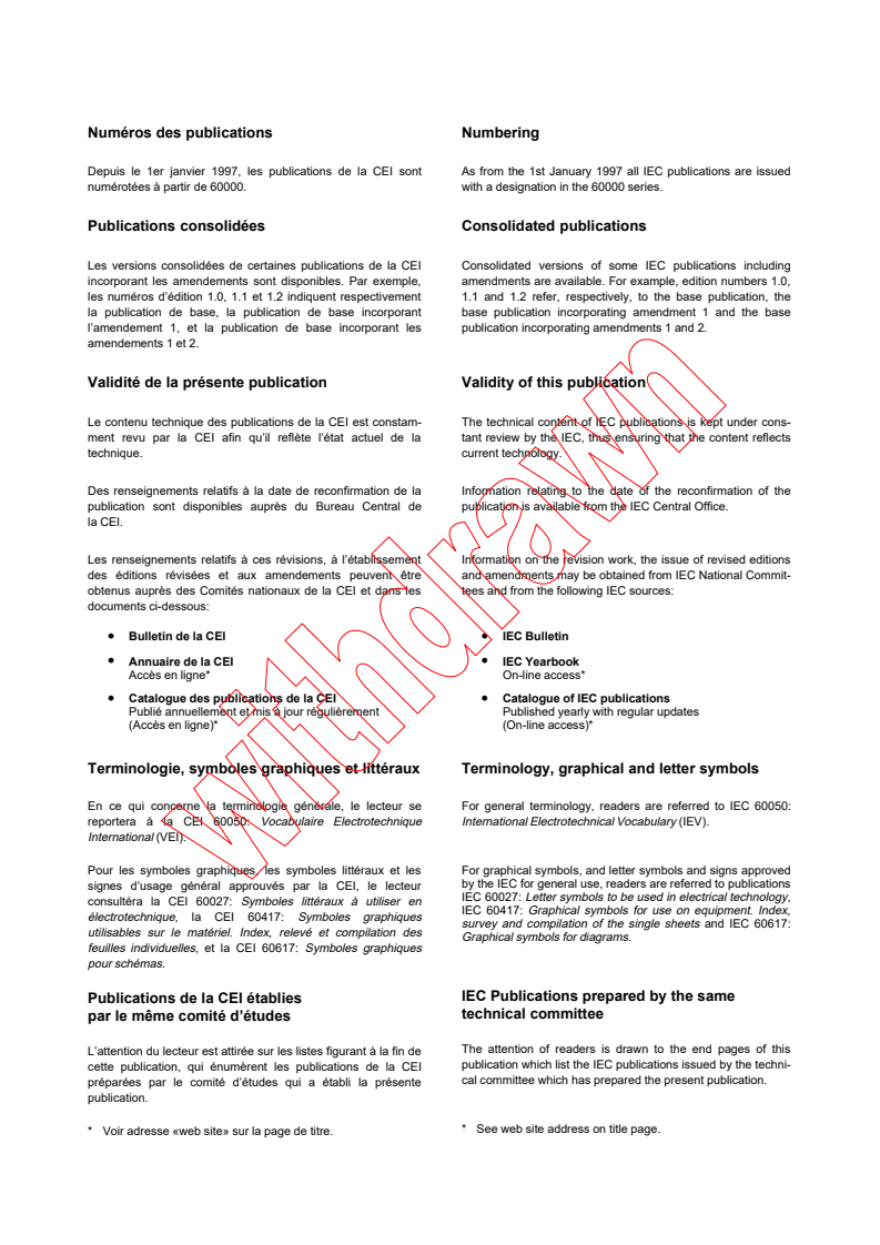 IEC 60730-2-13:1995 IEC 60730-2-13:1995+AMD1:1997 CSV - Automatic electrical controls for household and similar use - Part 2: Particular requirements for humidity sensing controls
Released:9/10/1997
Isbn:2831840341 - Page 2 preview