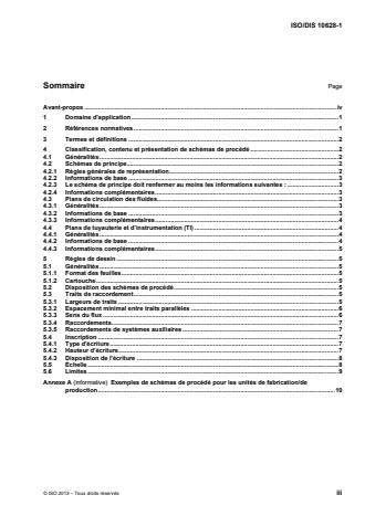 ISO 10628-1:2014 - Schémas de procédé pour l'industrie chimique et pétrochimique