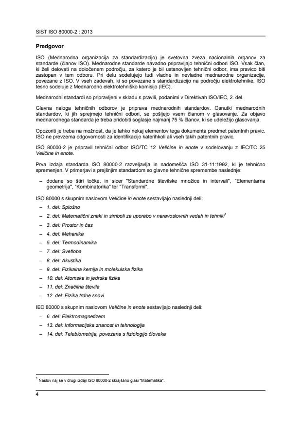 ISO 80000-2:2009 ISO 80000-2:2013 - Page 4 preview