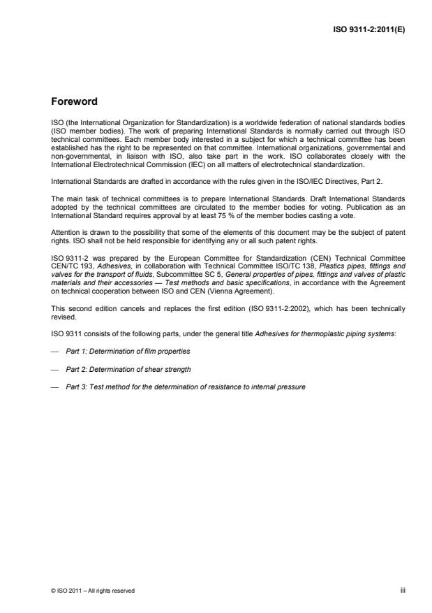 ISO 9311-2:2011 - Adhesives for thermoplastic piping systems