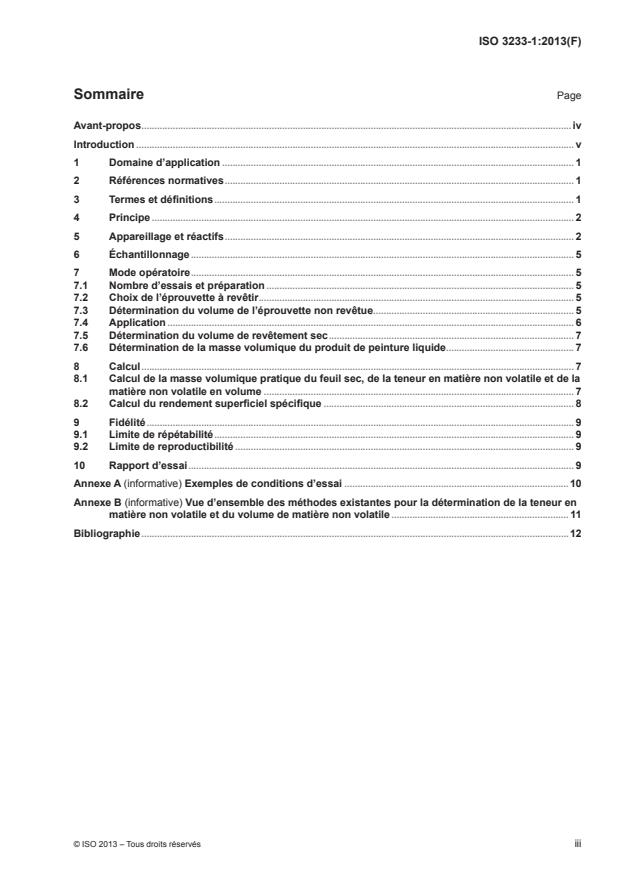 ISO 3233-1:2013 - Peintures et vernis -- Détermination du pourcentage en volume de matiere non volatile