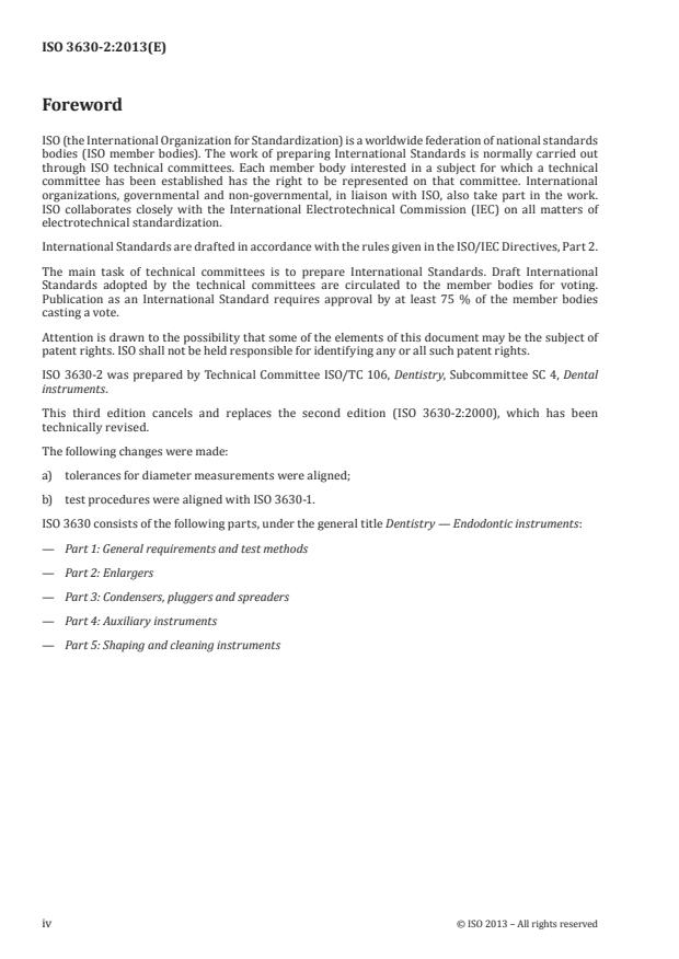 ISO 3630-2:2013 ISO 3630-2:2013 - Dentistry -- Endodontic instruments - Page 4 preview