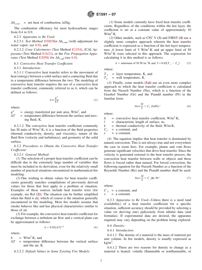 ASTM E1591-07 - Standard Guide for Obtaining Data for Deterministic Fire Models