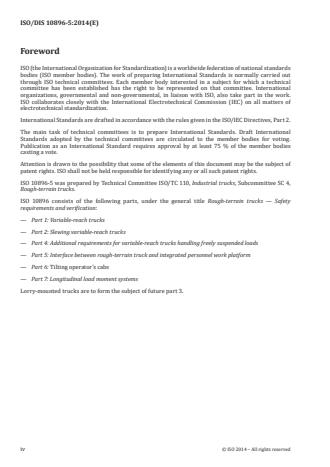 ISO 10896-5:2015 ISO 10896-5:2015 - Rough-terrain trucks -- Safety requirements and verification - Page 4 preview