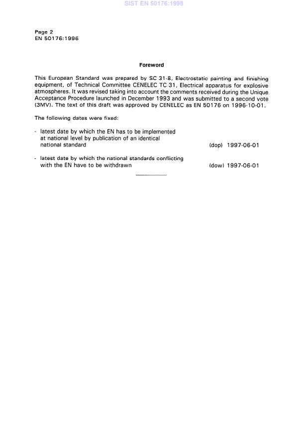 EN 50176:1996 EN 50176:1998 - Page 4 preview