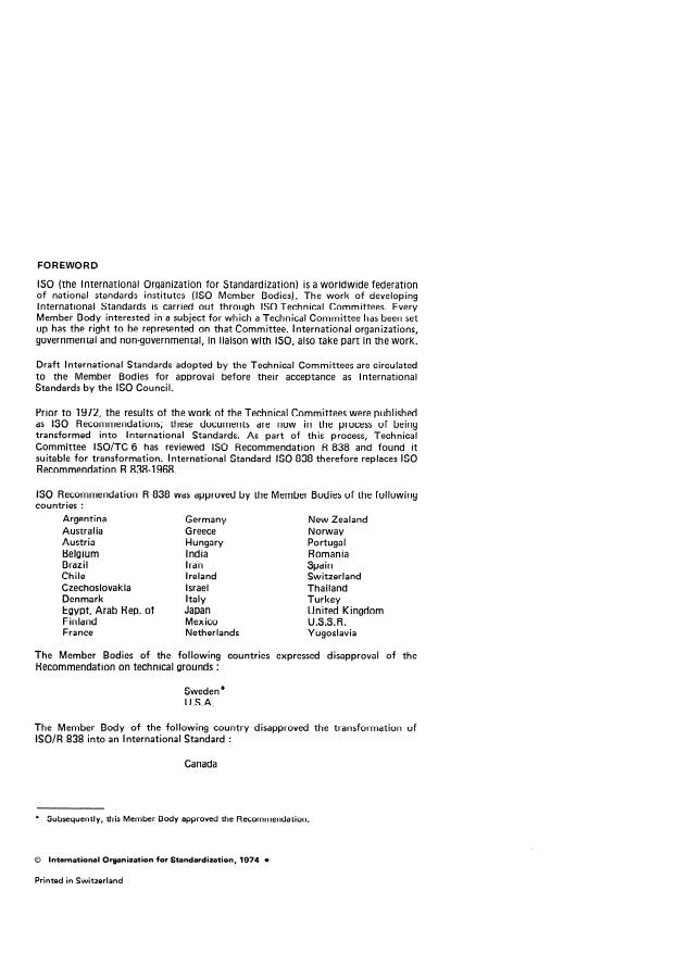 ISO 838:1974 ISO 838:1974 - Paper -- Holes for general filing purposes -- Specifications - Page 2 preview
