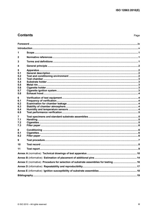 ISO 12863:2010 - Standard test method for assessing the ignition propensity of cigarettes