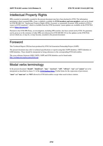 ETSI TR 143 901 V14.0.0 (2017-04) - Digital Cellular Telecommunications ...