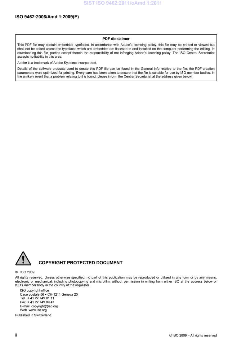 ISO 9462:2006/Amd 1:2009 ISO 9462:2011/oAmd 1:2011 - Page 4 preview