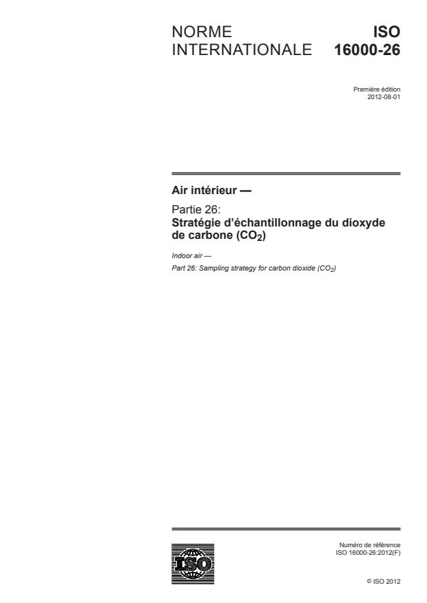 ISO 16000-26:2012 - Air intérieur