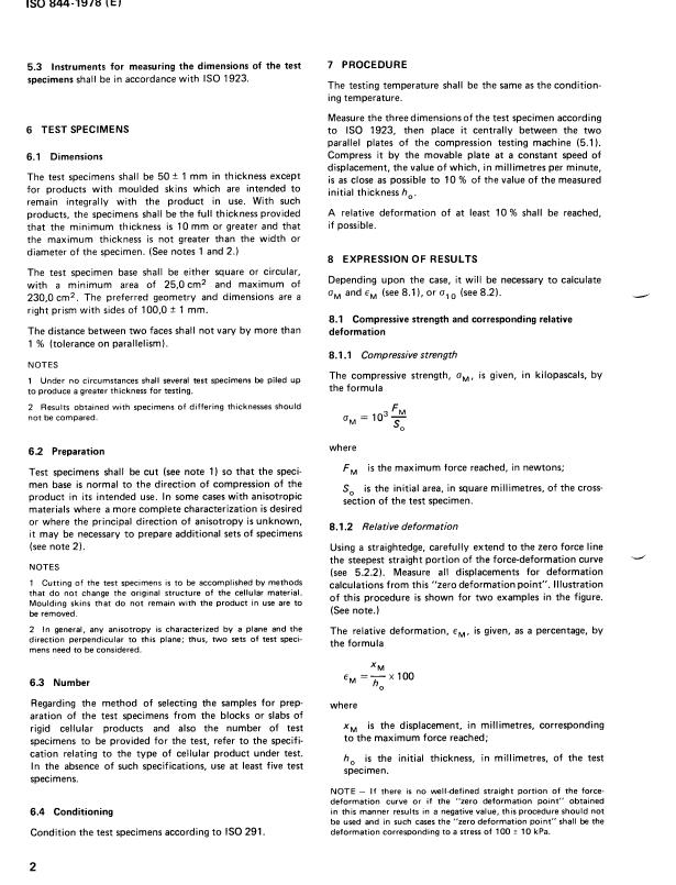 ISO 844:1978 ISO 844:1978 - Cellular plastics -- Compression test of rigid materials - Page 4 preview