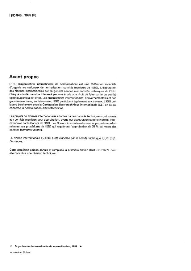 SIST ISO 845:1996 ISO 845:1988 - Caoutchoucs et plastiques alvéolaires -- Détermination de la masse volumique apparente - Page 2 preview