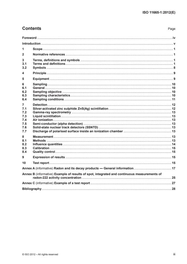 ISO 11665-1:2012 - Measurement of radioactivity in the environment -- Air: radon-222