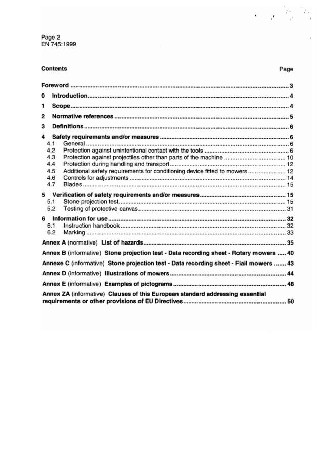 EN 745:1999 EN 745:1999 - Page 4 preview