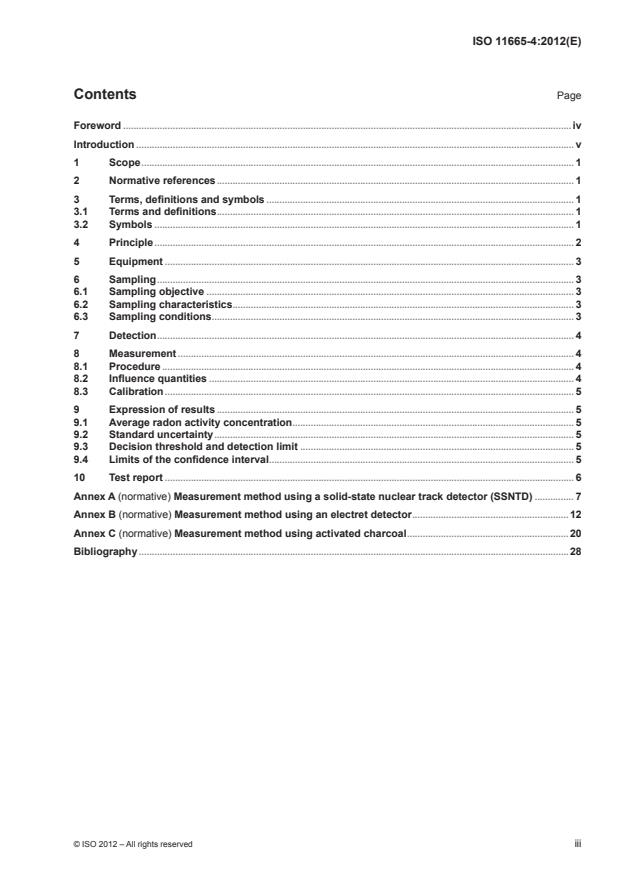 ISO 11665-4:2012 - Measurement of radioactivity in the environment -- Air: radon-222