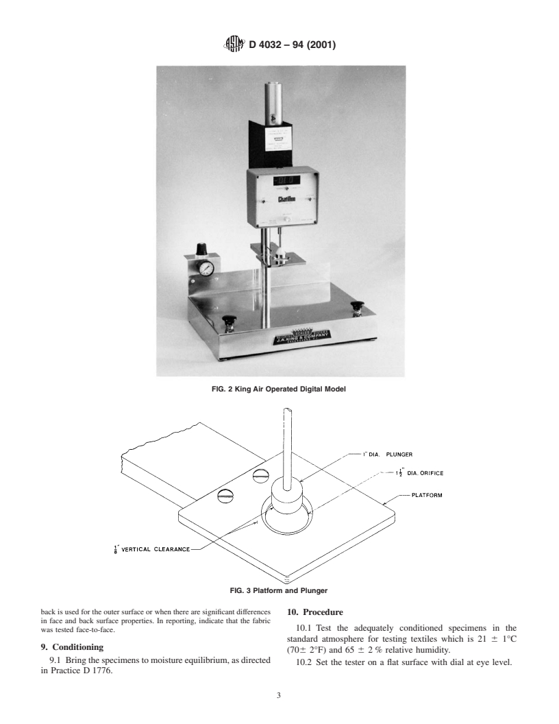 ASTM D4032-94(2001) - Standard Test Method for Stiffness of Fabric by the Circular Bend Procedure